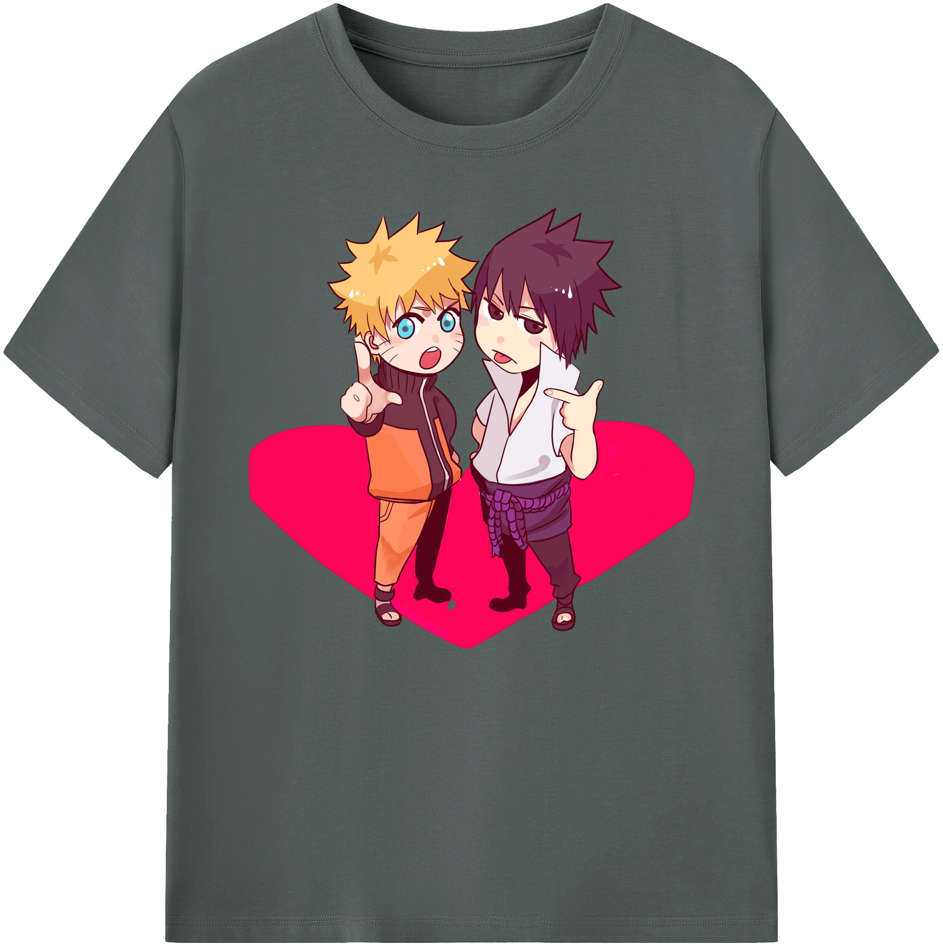 （画像用） NARUTO -ナルト- うずまき ナルト Uzumaki Naruto 綿100％ メンズ半袖Tシャツ｜肌触りやわらか＆通気性